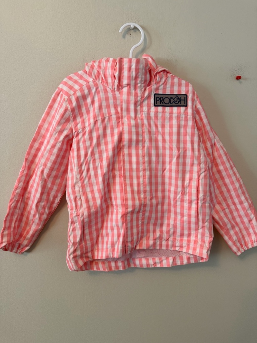 Prodoh Pink Gingham Hooded RainJacket